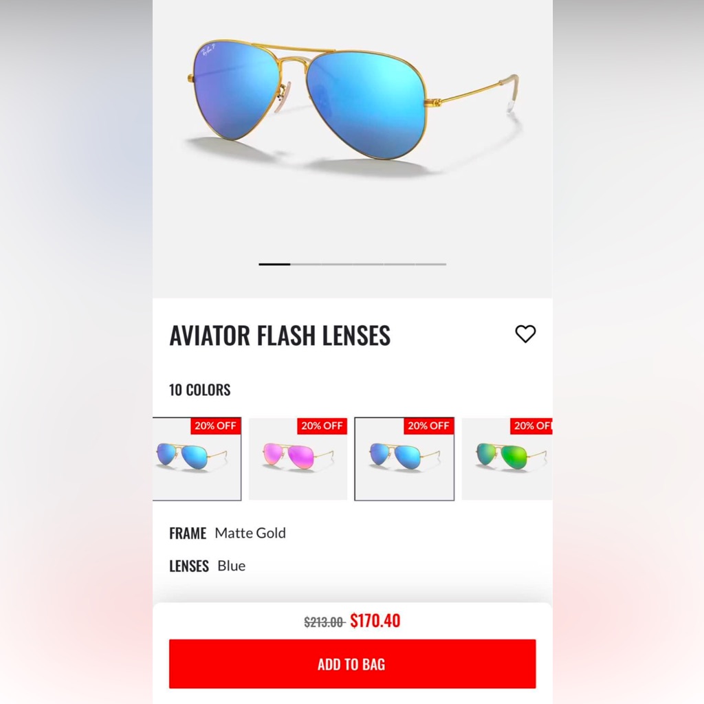 In Good Condition, Ray Bans